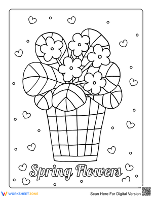 Printable Flower Pot Coloring Page | Grade K Art
