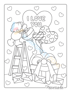 Bears and i love you balloons