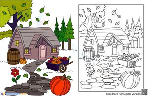 Peaceful Autumn Coloring Page | Essential K-5 Printable