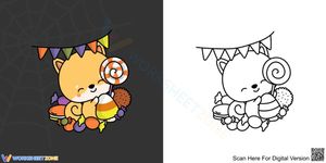 Smiley Little Dog Coloring Page | Essential Grade K