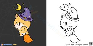 Playful Dog Coloring Page | Essential Kindergarten Art