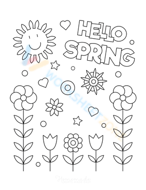Welcome Spring with this 'Hello Spring' Page