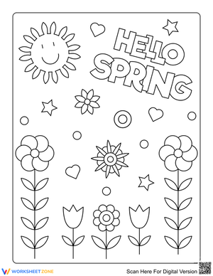 Welcome Spring with this 'Hello Spring' Page