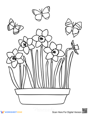Flowers and butterflies