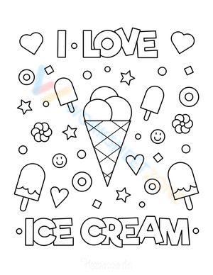 I love ice cream