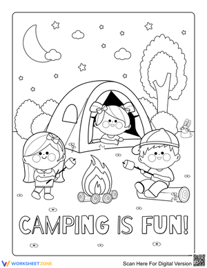 Starry camping night