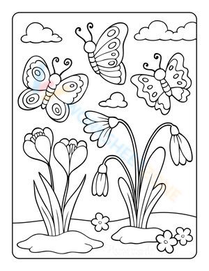 Beautiful Butterfly Coloring Page for Kids