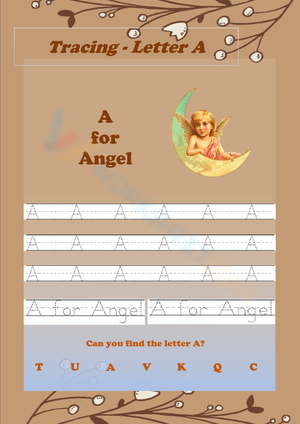 Preschool Learning Letter A Worksheet 