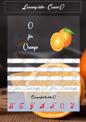 O is for Orange: A Colorful Worksheet