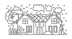 Peaceful winter place