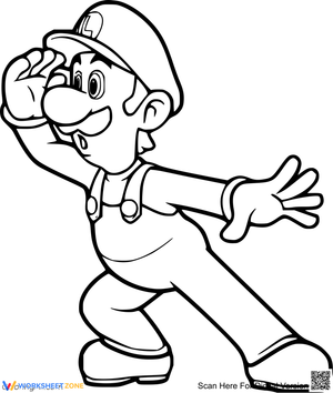 Luigi Mansion Coloring Page | Essential K-5 Printable