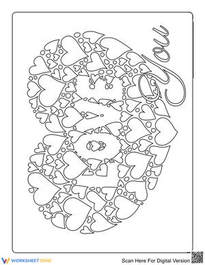 Heart Full of Love Coloring Page | Essential K-5 Art