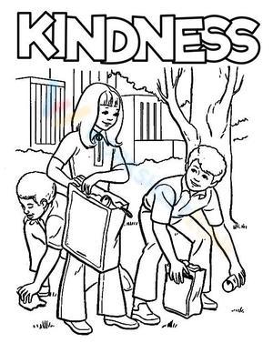 Kindness Coloring Page | Fun Activity for Kids