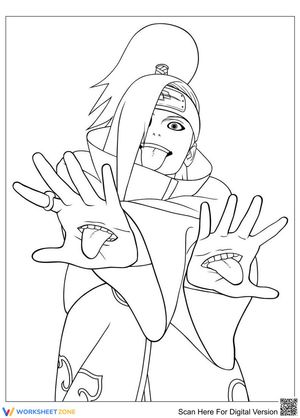 Naruto Character Coloring Page | Essential Fine Motor Art