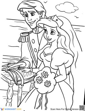 Princess Ariel and Prince Eric