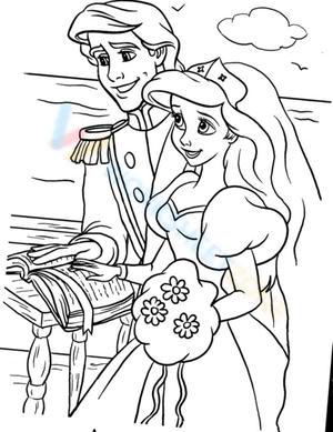 Princess Ariel and Prince Eric
