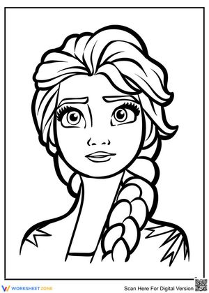 The portrait of Queen Elsa