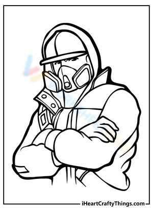Cool Looking Man Coloring Page