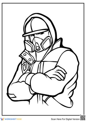 Cool Looking Man Coloring Page