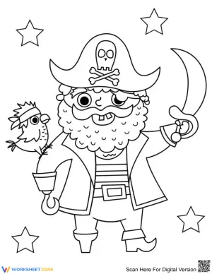 Pirate Coloring Page | Essential Grade K-5 Printable