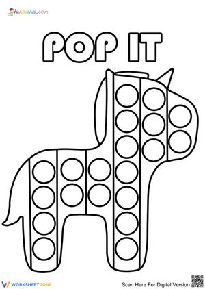 Pop It Fun: A Horse-Themed Activity