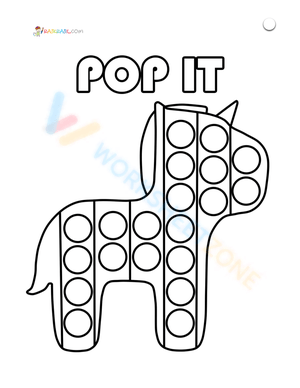 Pop It Fun: A Horse-Themed Activity
