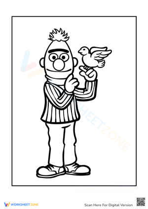  Bert and Bird Coloring Sheet