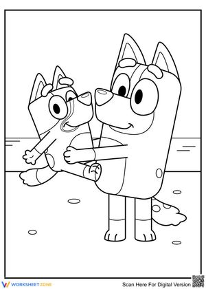 Playful Puppy Pals: Adorable Coloring Page for Kids