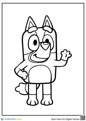 Waving Bluey