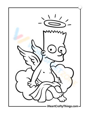 Angel Bart Simpson: A Heavenly Twist