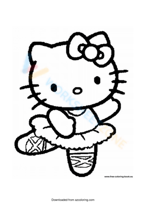 Dancing ballet Hello Kitty