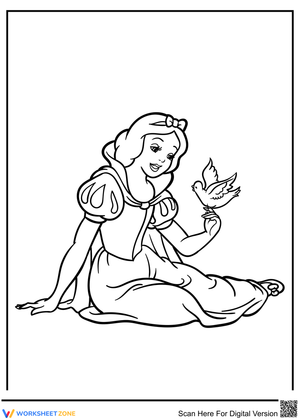 Snow White Coloring Page | Printable Grade K-2 Art