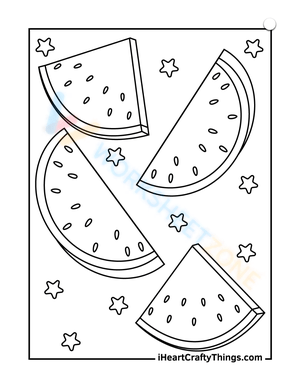 Watermelon Slices: A Fruity Activity