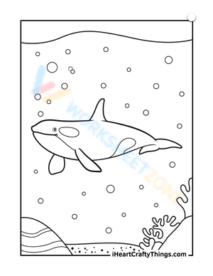 Whale Under Ocean: Marine Life