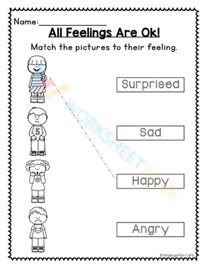 Identifying Emotions Worksheet | Grade 3-5 Essential