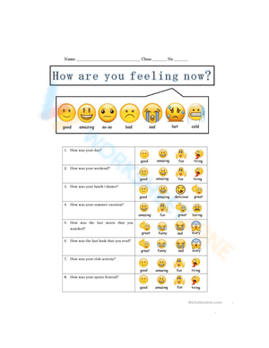Essential Emotions Tracker | Grade 3-5 English