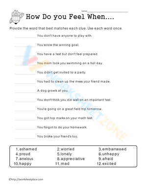 How Do you Feel When....