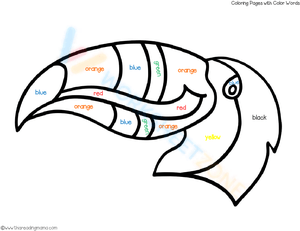 Color by Word: The Chicken Coloring Page