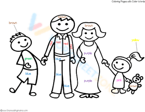 Color word - Happy Family