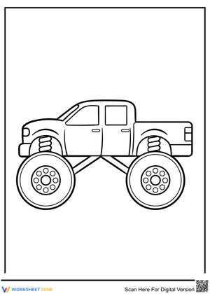 Monster Truck Coloring Fun