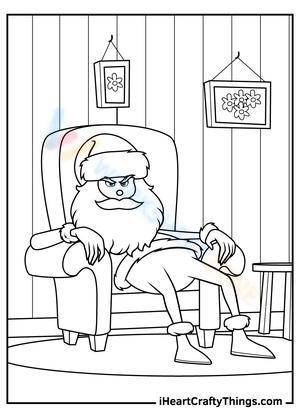 Grinch as Santa Claus