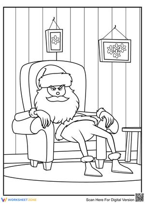 Grinch as Santa Claus