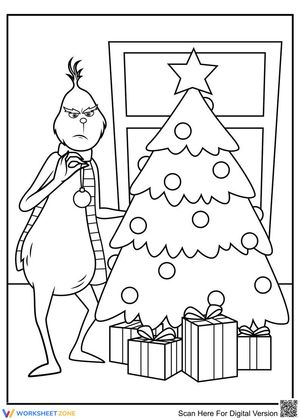 Grinch Coloring Page | Christmas with a Twist