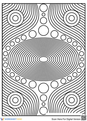 Trippy Art Coloring Page