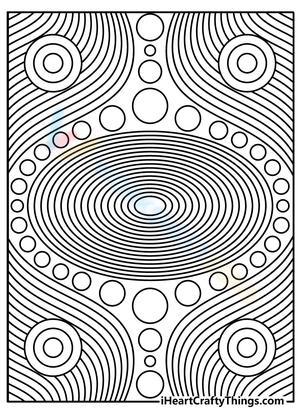 Trippy Art Coloring Page