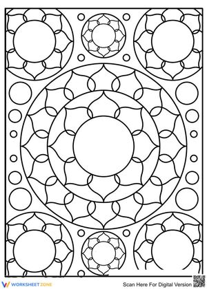 Mandala Coloring Page for Relaxation