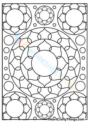 Mandala Coloring Page for Relaxation