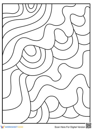 Trippy Patterns Coloring Page