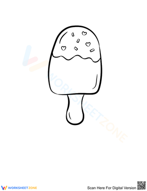 Sweet Ice Cream Coloring Sheet Fun