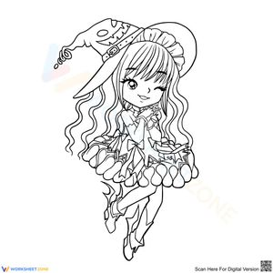 Glorious Little Girl Coloring Page